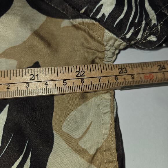 Zara Mens XL Button Up Shirt Floral Regular Fit Tropical Resort Wear Vacation - Picture 8 of 8